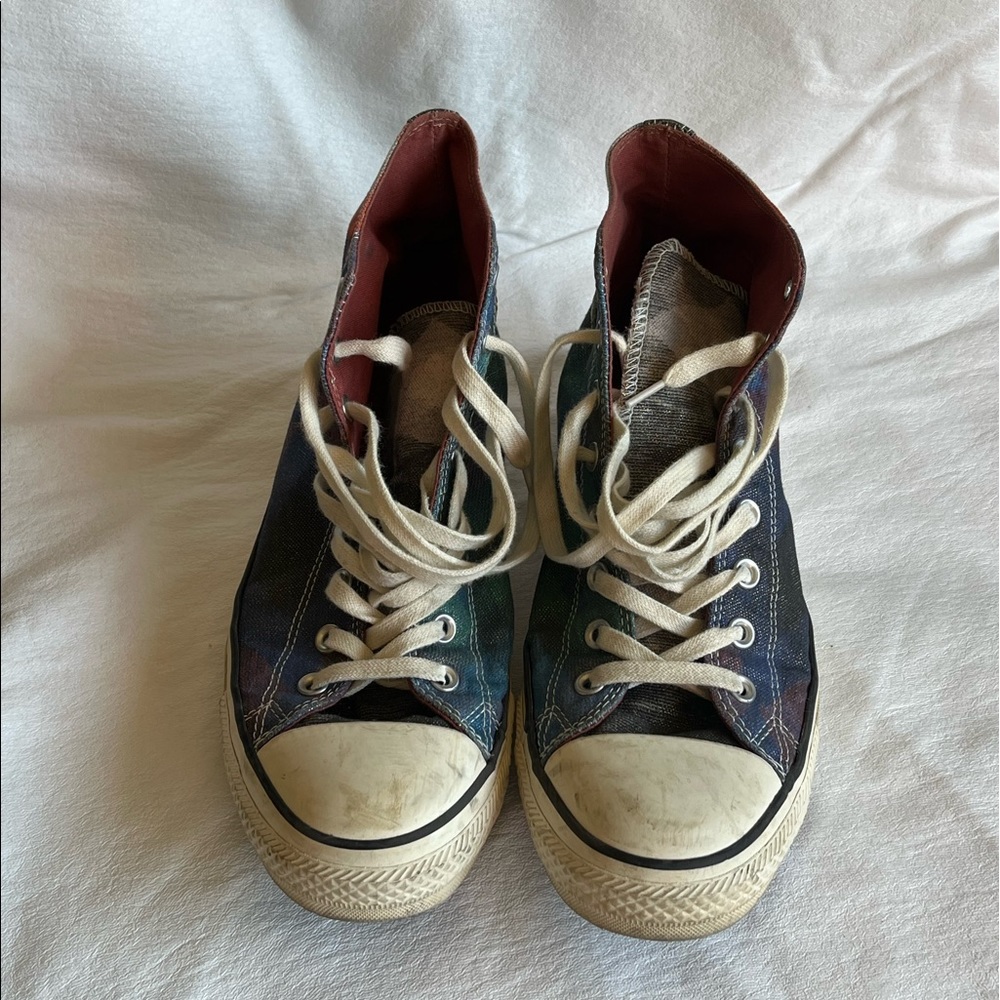 Sparkle Glitter Converse All-star Hi-Tops Multicolor Women's 12